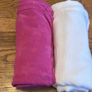 Bamboo Tula swaddle blanket baby bundle lot purple white